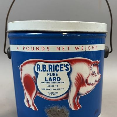 Sale Photo Thumbnail #218: RB Rice 4 lb Pure Lard Lee's Summit Missouri