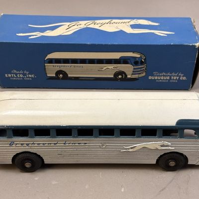 Sale Photo Thumbnail #21: Rare 30s Ertl Dubuque Iowa Greyhound Bus NOS w Box