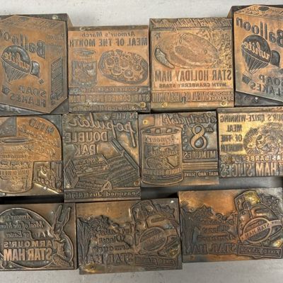 Sale Photo Thumbnail #425: Lot of 15 Armour's Printing Press Stamps