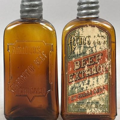 Sale Photo Thumbnail #303: Pair Armour's Beef Extract Chicago Illinois