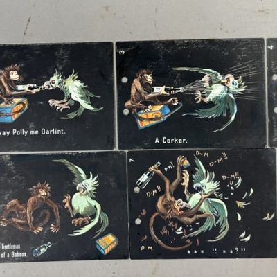 Sale Photo Thumbnail #318: Lot of 8 Armour's Comic Luncheon Beef Cards