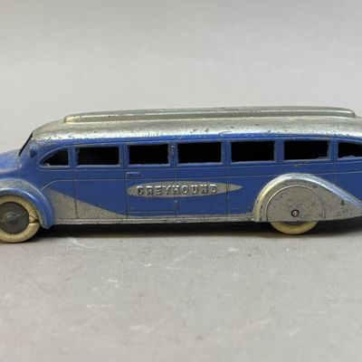 Sale Photo Thumbnail #20: Antique 30s Greyhound Lines 5.75" Metal Bus