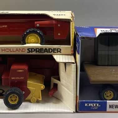 Sale Photo Thumbnail #149: 3 Ertl New Holland Farm Implements 1/16 Scale