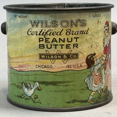Sale Photo Thumbnail #225: Wilson's 11oz Peanut Butter Tin Chicago Illinois