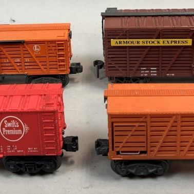 Sale Photo Thumbnail #207: Lot of 4 Lionel Armour Swift's Train Cars