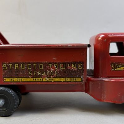 Sale Photo Thumbnail #42: Structo Towing Service Pressed Steel No 910 Truck