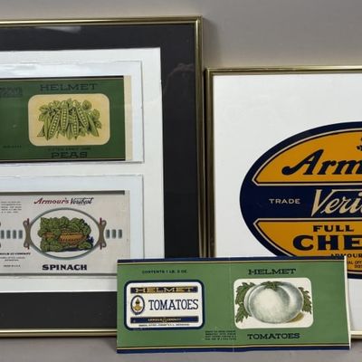 Sale Photo Thumbnail #409: Lot Antique 3 Armour's Veribest Cheese Labels