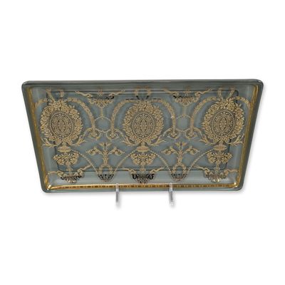 Sale Photo Thumbnail #380: Dominis Reverse Painted Glass Tray