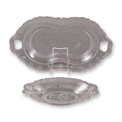 Sale Photo Thumbnail #80: A Pair of EAPG Pressed Glass Serving Dishes, Late 19th Century