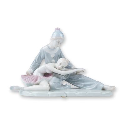 Sale Photo Thumbnail #50: KPM Arnart Porcelain Figurine, Pierrot and Ballerina