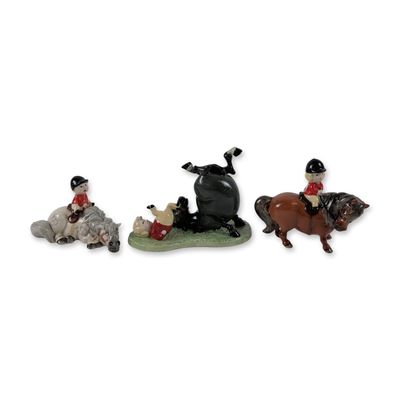 Sale Photo Thumbnail #175: 3pc Norman Thelwell Ceramic Figurines by Beswick and Royal Doulton