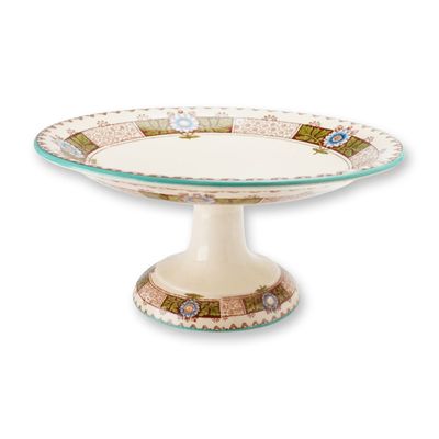 Sale Photo Thumbnail #102: Wedgwood Japonica Sprigs Pattern Ceramic Pedestal Cake Platter