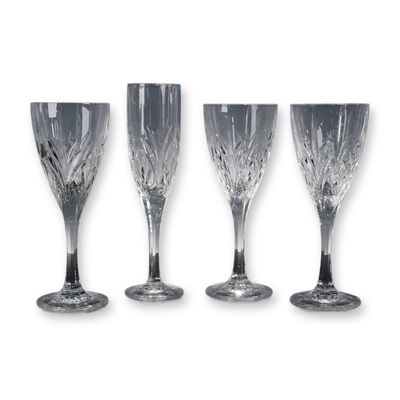Sale Photo Thumbnail #374: 4pc Aura by Block Crystal Water & Champagne Glasses