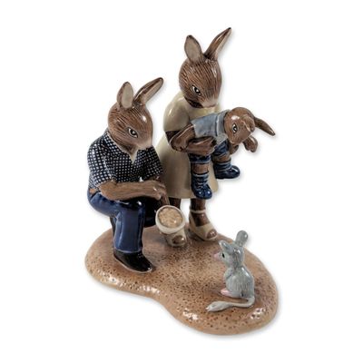 Sale Photo Thumbnail #178: Royal Doulton Bunnykins Prince George Meets A Bilby Figurine