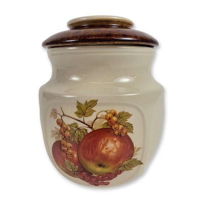 Sale Photo Thumbnail #447: McCoy Fruit Festival Ceramic Canister Jar