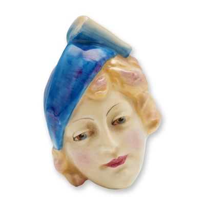 Sale Photo Thumbnail #25: Royal Doulton Porcelain Wall Masks, Lady in Stylish Hat HN1614