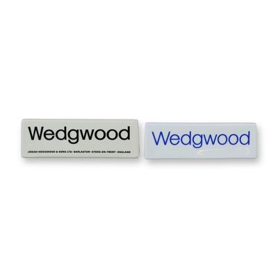 Sale Photo Thumbnail #423: 2pc Wedgwood Ceramic Advertising Signs