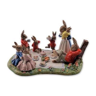 Sale Photo Thumbnail #29: Royal Doulton Bunnykins Family Picnic Limited Edition Tableau DB481