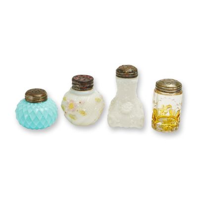 Sale Photo Thumbnail #232: A Collection of 4 Victorian EAPG Vintage Salt Shakers