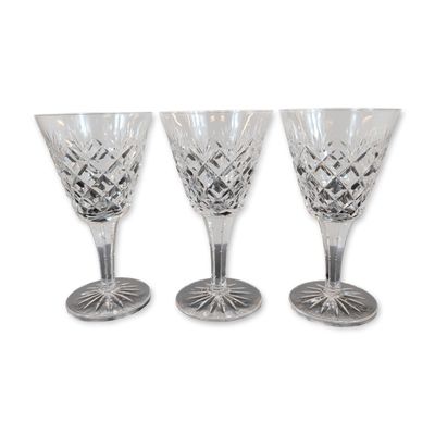 Sale Photo Thumbnail #367: Trio of Crystal Goblets