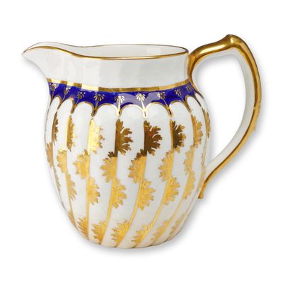 Sale Photo Thumbnail #412: Wedgwood Porcelain Shanked Fluted Jug in the Dutch Shape circa 1878