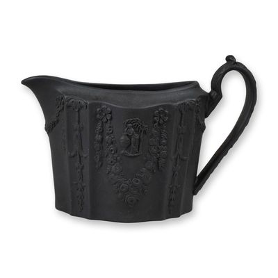 Sale Photo Thumbnail #235: Wedgwood Black Basalt Neo-classical Relief Creamer
