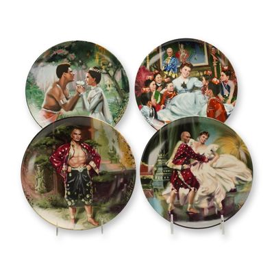 Sale Photo Thumbnail #283: 4pc Edwin M. Knowles King and I Plates by William Chambers
