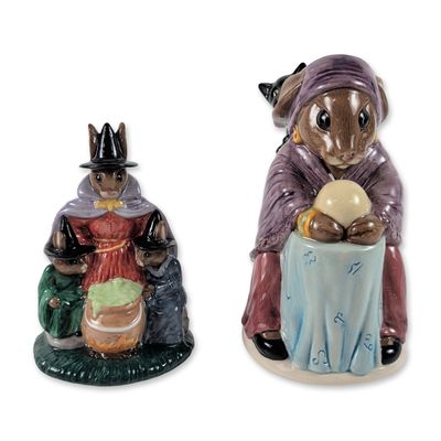 Sale Photo Thumbnail #35: 2pc Royal Doulton Bunnykins Figurines