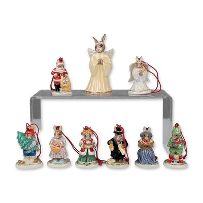 Sale Photo Thumbnail #39: 9pc Royal Doulton Bunnykins Christmas Figurine and Ornaments