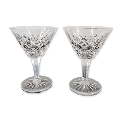 Sale Photo Thumbnail #219: Pair of Cut Crystal Champagne Glasses