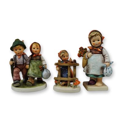 Sale Photo Thumbnail #353: 3pc Goebel Hummel Porcelain Figurines