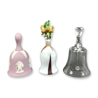 Sale Photo Thumbnail #123: 3pc Decorative Table Bells Including Wedgwood and Crystal