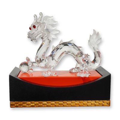 Sale Photo Thumbnail #209: 2pc Swarovski Crystal 1997 SCS Annual Edition Figurine, The Dragon with Base