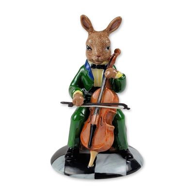 Sale Photo Thumbnail #329: Royal Doulton Bunnykins The Cellist DB 393, Rare Colorway