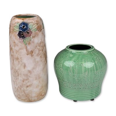 Sale Photo Thumbnail #278: Two Royal Doulton Glazed Ceramic Vases