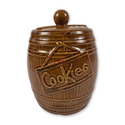 Sale Photo Thumbnail #143: McCoy Pottery Ceramic Whiskey Barrel Cookie Jar