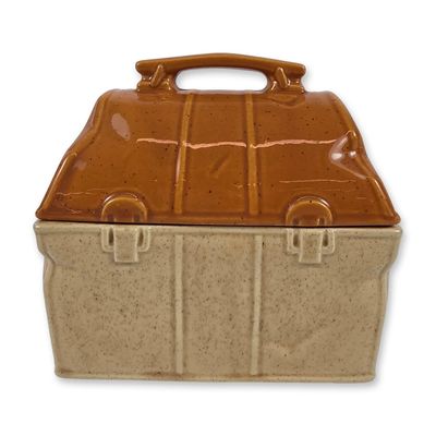 Sale Photo Thumbnail #296: McCoy Pottery Ceramic Lunch Box Cookie Jar