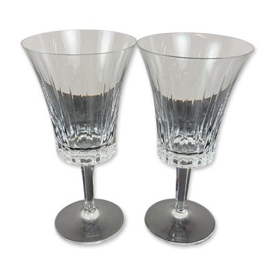 Sale Photo Thumbnail #371: Pair of Gorham Crystal Water Goblets, Richelieu-Rondo