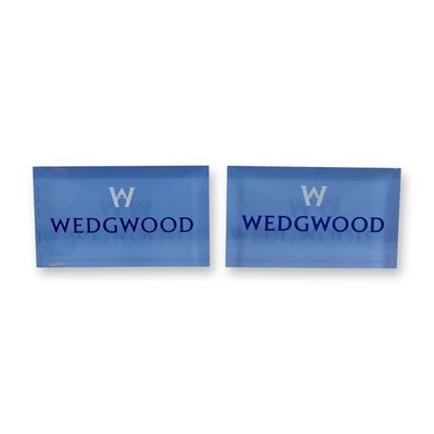 Sale Photo Thumbnail #122: Pair of Wedgwood Acrylic Advertising Dealer Signs