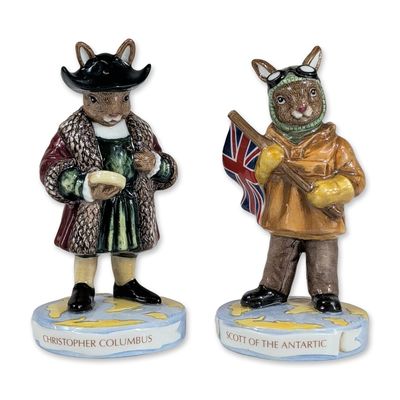 Sale Photo Thumbnail #333: Pair of Royal Doulton Bunnykins Explorers Figurines
