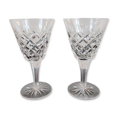 Sale Photo Thumbnail #218: Pair of Crystal Wine Glasses