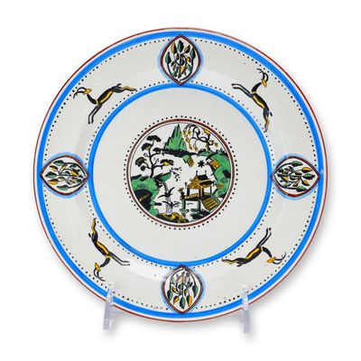 Sale Photo Thumbnail #394: Wedgwood Hand-Painted Earthenware Plate ca. 1925