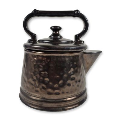 Sale Photo Thumbnail #147: McCoy Ceramic Hammered Pewter-Tone Pitcher