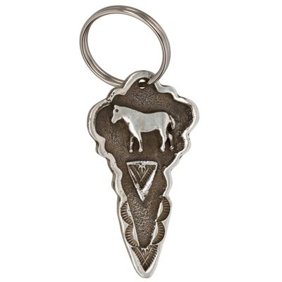 Sale Photo Thumbnail #527: Emerson Kinsel Navajo Sterling Horse Keychain Ring