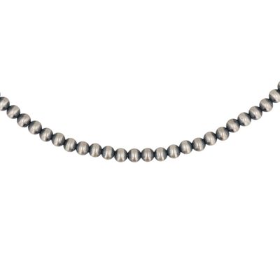 Sale Photo Thumbnail #309: Southwest Sterling Oxidized Bead Necklace