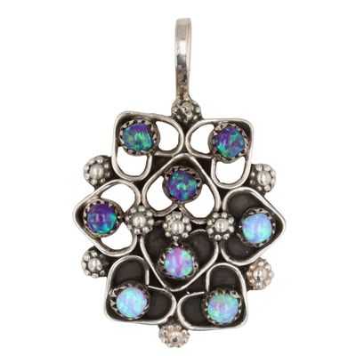 Sale Photo Thumbnail #69: Estella Laate Zuni Sterling Opal Pendant