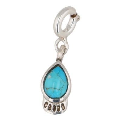 Sale Photo Thumbnail #188: HaDa Collection Sterling Kingman Turquoise Charm