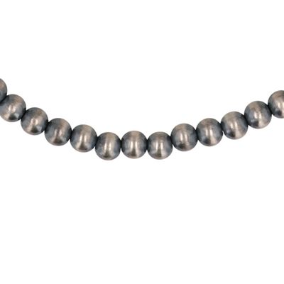 Sale Photo Thumbnail #71: Southwest Sterling Oxidized Bead Necklace