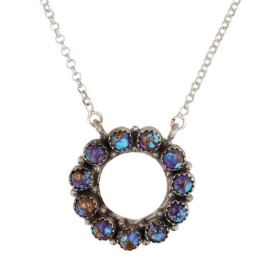 Sale Photo Thumbnail #159: HaDa Collection Sterling Purple Mojave Necklace