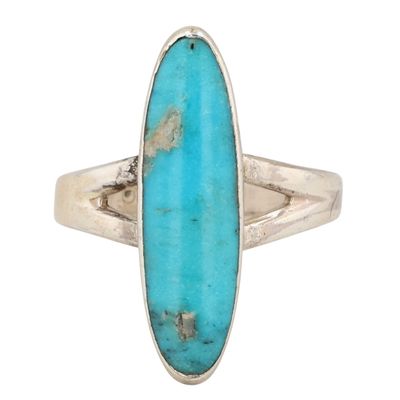 Sale Photo Thumbnail #91: Vintage Bell Trading Post Sterling Turquoise Ring Sz 8